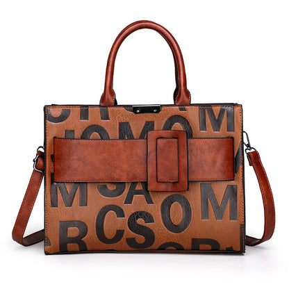 Letter Style Vegan Leather bag